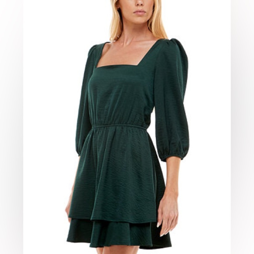 Speechless Fit-and-Flare Green Dress Size Small